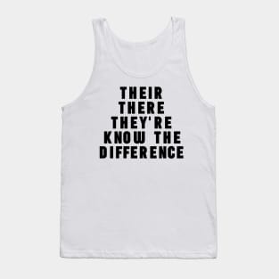 Grammar Spelling Tank Top